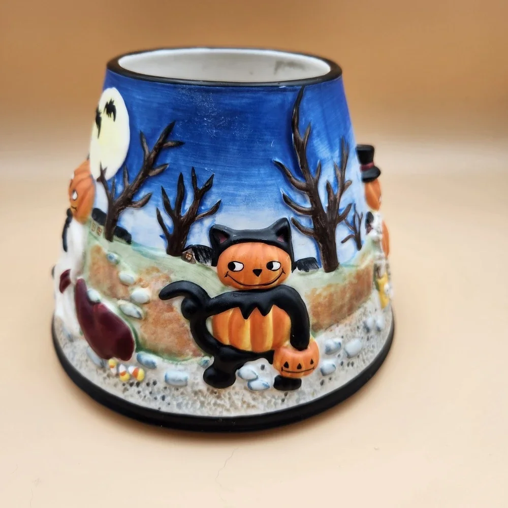 Yankee Candle Pumpkin Pals Large Jar Shade Topper Halloween Jack-O-Lantern